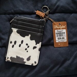 Wrangler Black Leather Card Holder